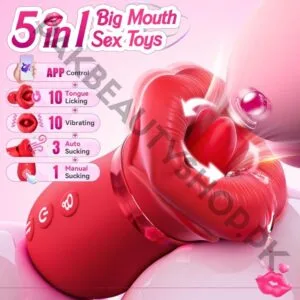 5-in-1 Rose Sex Toy | APP Controlled Vibrator