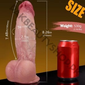 7 Inch Girth Huge Thick Dildo | Real Skin Feel
