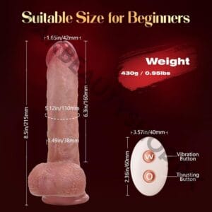 Mrgras Thrusting Dildo Vibrator | Realistic 3 Thrust