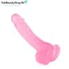 7 Inch Soft Pink Dildo | Realistic Silicone Toy