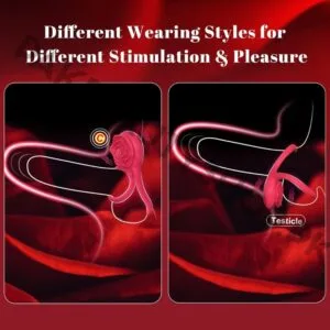 Movgani Rose Clitoral Vibrating Cock Ring | Couples Toy