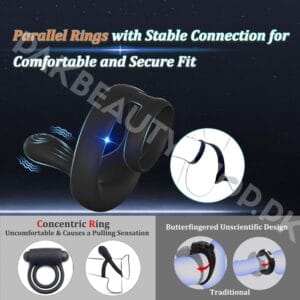 Movgani Vibrating Cock Parallel Ring | Remote Control