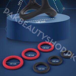 Canrok Silicone 7 Cock Rings for Men | Erection Enhancer