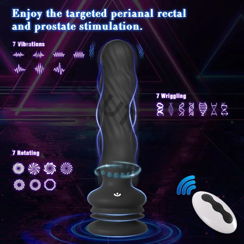 Porinda Wriggling Rotating Vibrating Prostate Massager
