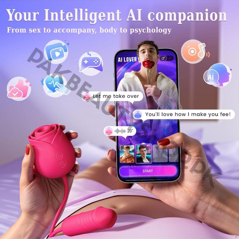 MOOLIGIRL Rosemary Rose Vibrator - Thrusting & Sucking 9 MOOLIGIRL Rosemary Rose Vibrator - Thrusting & Sucking