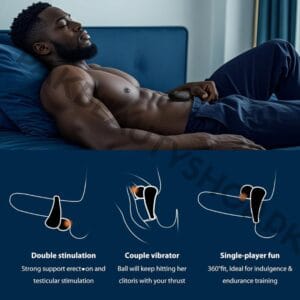 Axe Traumdich Vibrating Couple Cock Ring | 10 Modes
