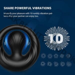 Axe Traumdich Vibrating Couple Cock Ring | 10 Modes