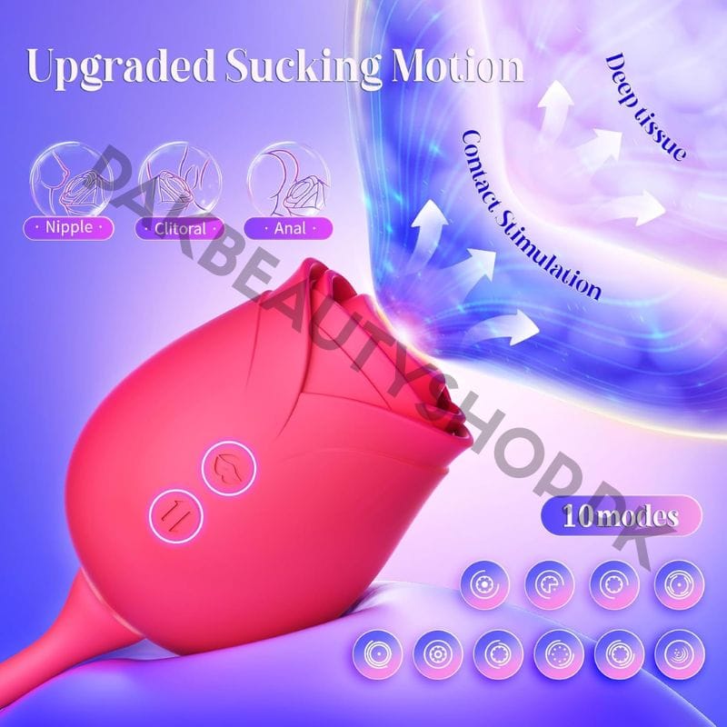MOOLIGIRL Rosemary Rose Vibrator - Thrusting & Sucking 7 MOOLIGIRL Rosemary Rose Vibrator - Thrusting & Sucking