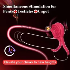 Movgani Rose Clitoral Vibrating Cock Ring | Couples Toy