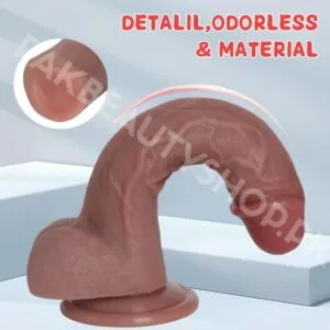 7.8 Inch Silicone Realistic Dildo | Suction Cup