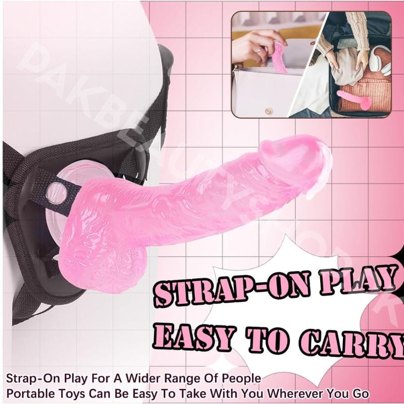 7 Inch Soft Pink Dildo | Realistic Silicone Toy 5 7 Inch Soft Pink Dildo | Realistic Silicone Toy