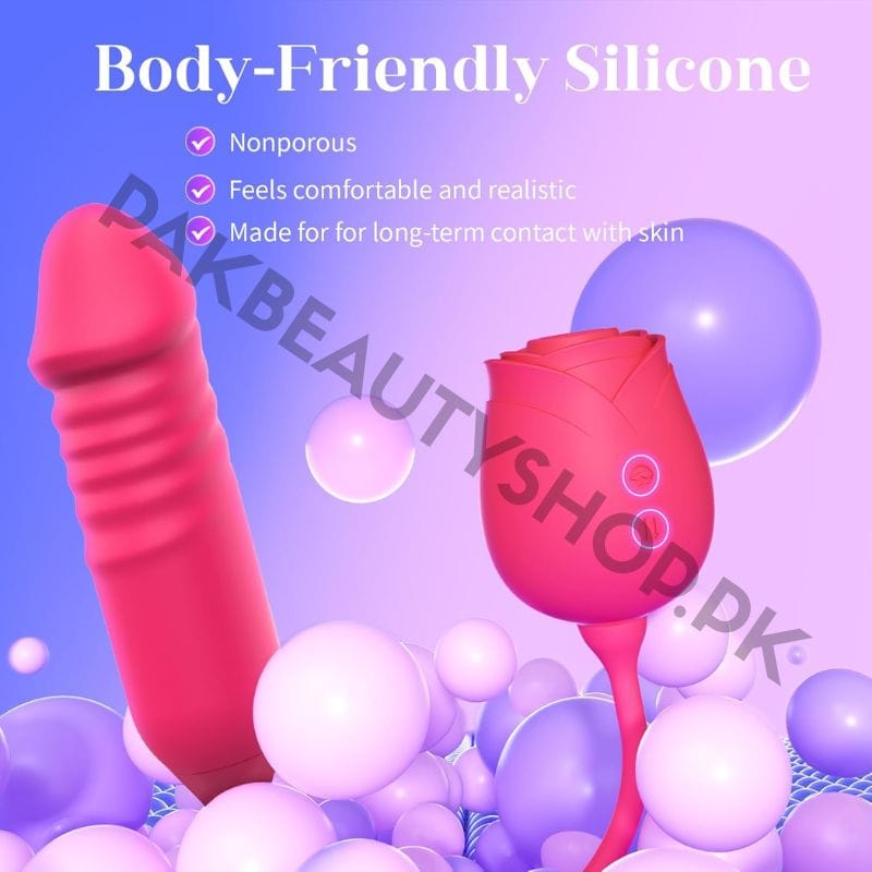 MOOLIGIRL Rosemary Rose Vibrator - Thrusting & Sucking 4 MOOLIGIRL Rosemary Rose Vibrator - Thrusting & Sucking