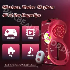 ZOOPLOU Couples Rose Clitoris Vibrator | App & Remote Controlled