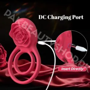 Movgani Rose Clitoral Vibrating Cock Ring | Couples Toy