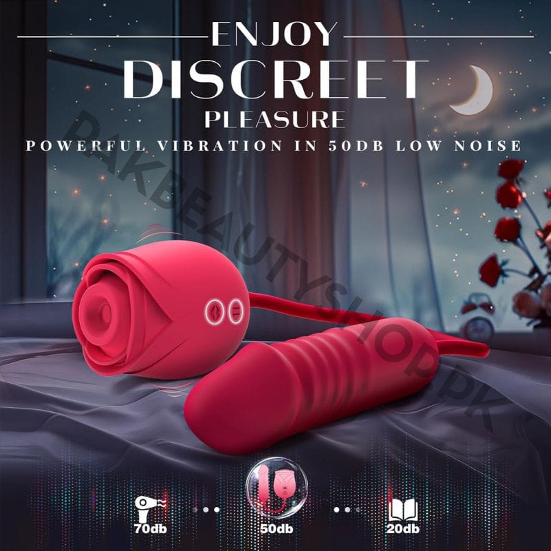 MOOLIGIRL Rosemary Rose Vibrator - Thrusting & Sucking 3 MOOLIGIRL Rosemary Rose Vibrator - Thrusting & Sucking