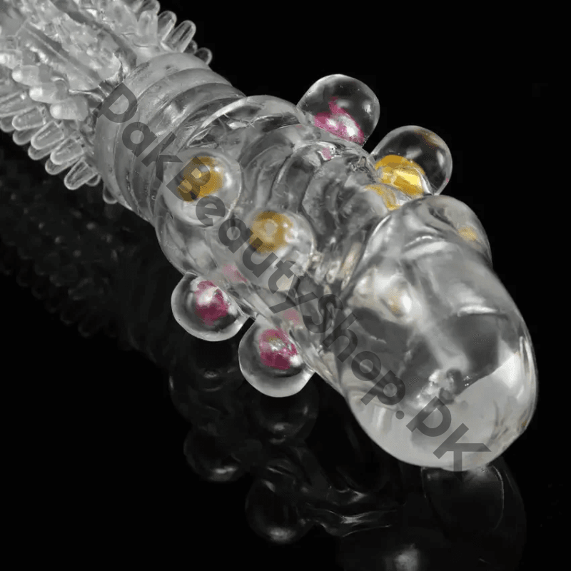 Reusable Condom Textured With Beads 3 Reusable Condom Textured With Beads